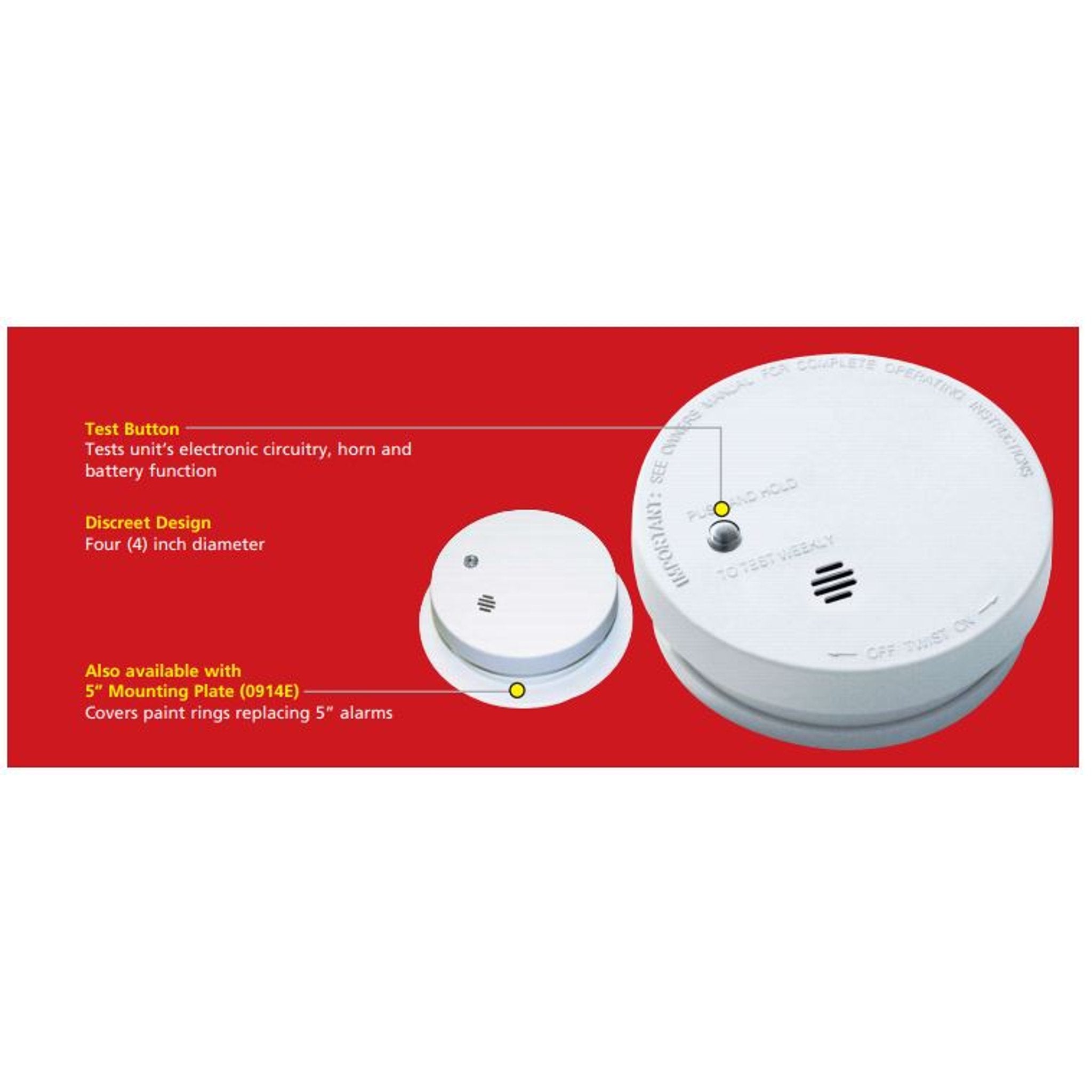 Kidde i9040EU Smoke Alarm – 10-Year Battery | Compact Design