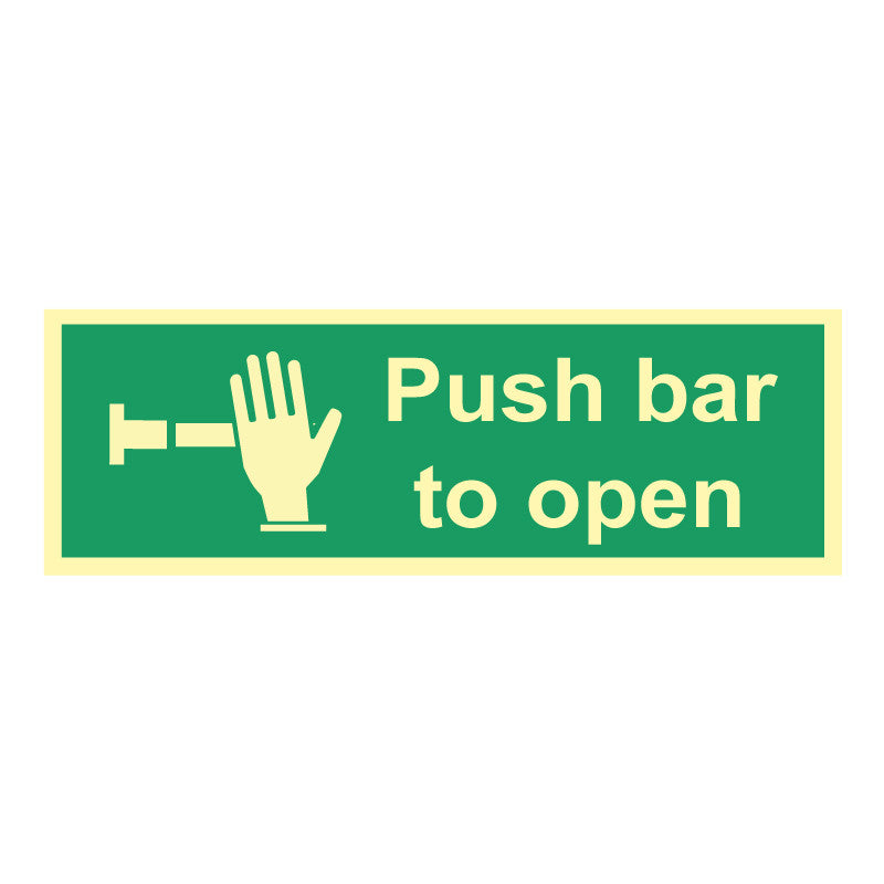 Push Bar to Open 300 x 100