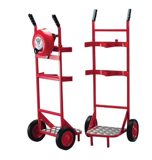 Double Fire Extinguisher Trolley – Mobile Fire Point Station | Steel Frame