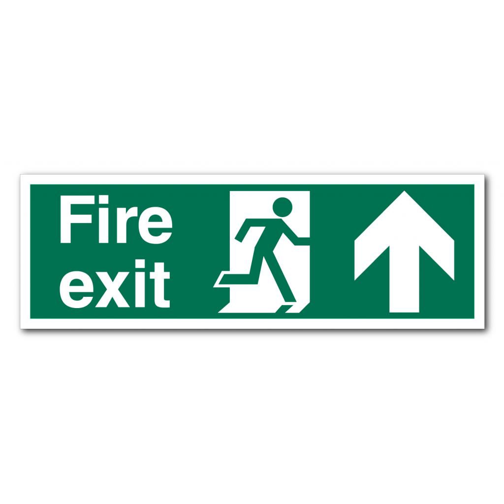 Fire Exit Up 400 x 150