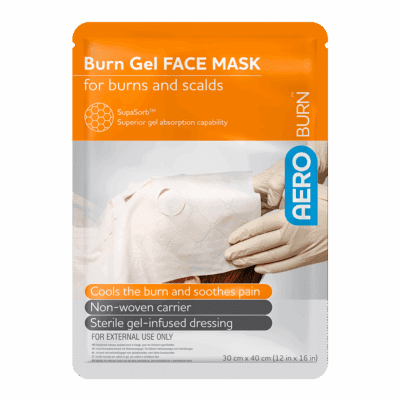 AEROBURN Sterile Face Gel Dressing – Burn Face Mask