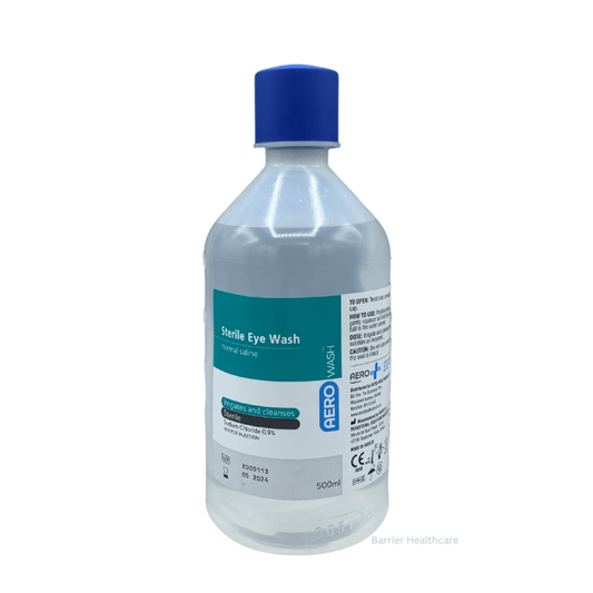 Eyewash 500ml – BS 8599-1 Compliant First Aid Kit for Workplace & Vehicle Safety
