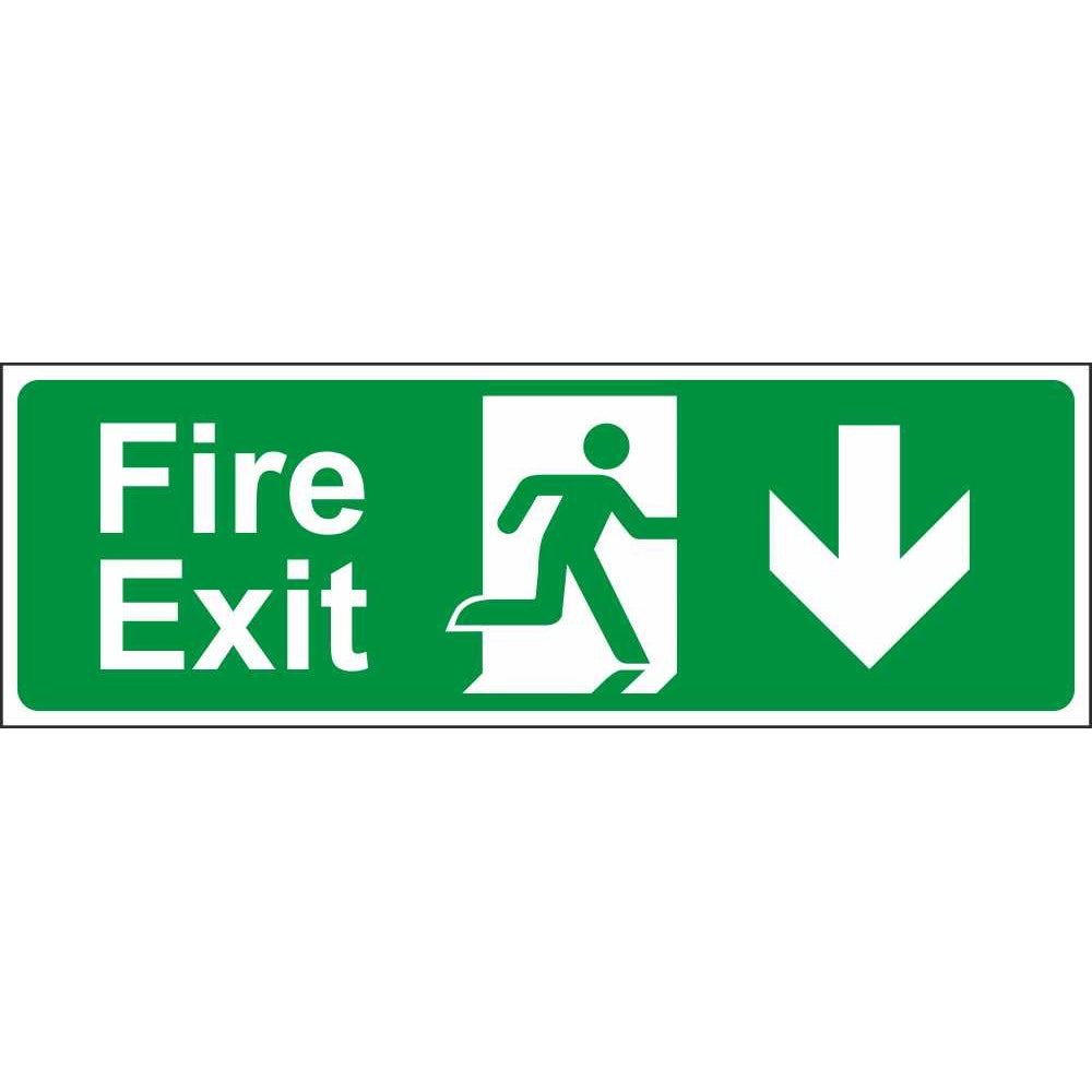 Fire Exit Down 400 x 150