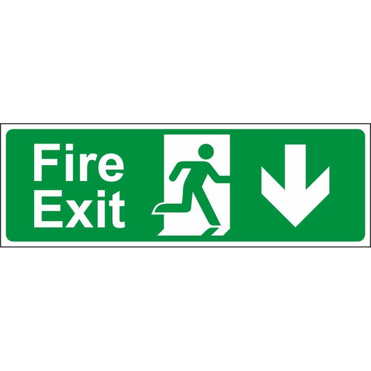 Fire Exit Down 400 x 150