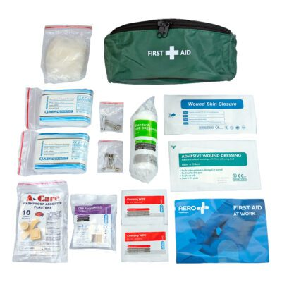 AEROKIT 1 Person First Aid Kit in Bum Bag – Compact Emergency Kit