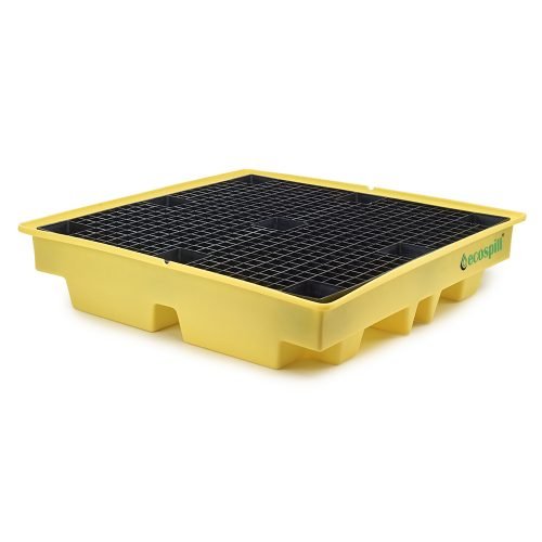 1 Drum Spill Pallet – 900 × 700 × 530 mm, 225 L Sump, PE with Removable Grid