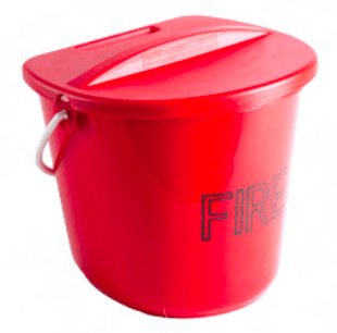 Fire Bucket with Lid (Plastic)
