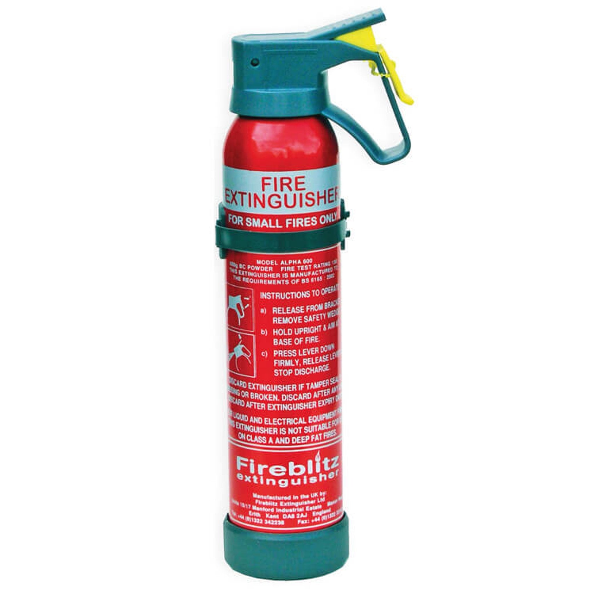 Fireblitz 600g Powder Fire Extinguisher – Ideal for Vehicles & Kitchens
