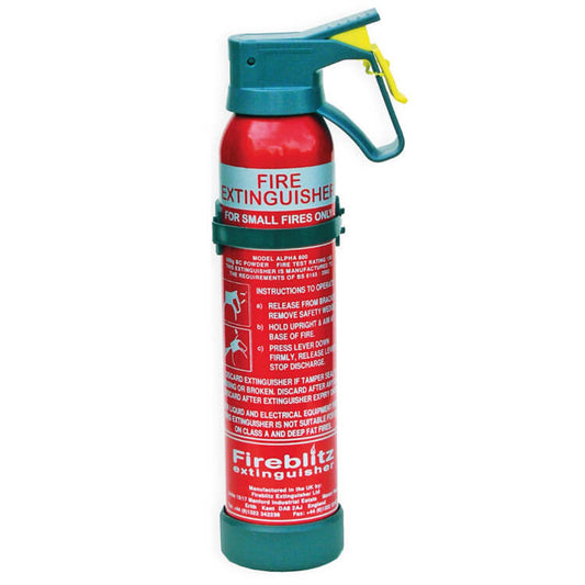 Fireblitz 600g Powder Fire Extinguisher – Ideal for Vehicles & Kitchens