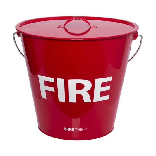 Fire Bucket with Lid (Metal)