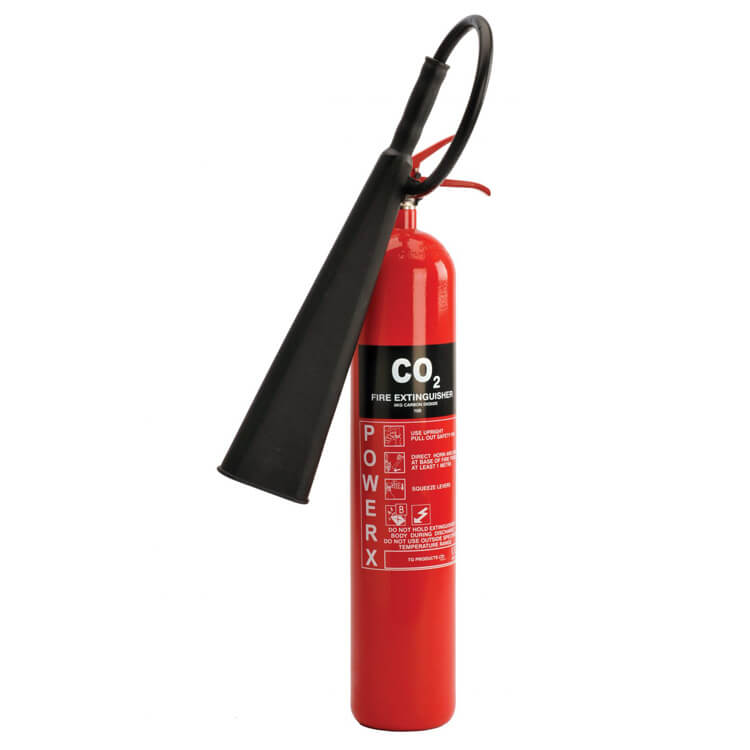 Power X 5kg CO₂ Fire Extinguisher – Class B & Electrical Fires | BS EN3 Certified