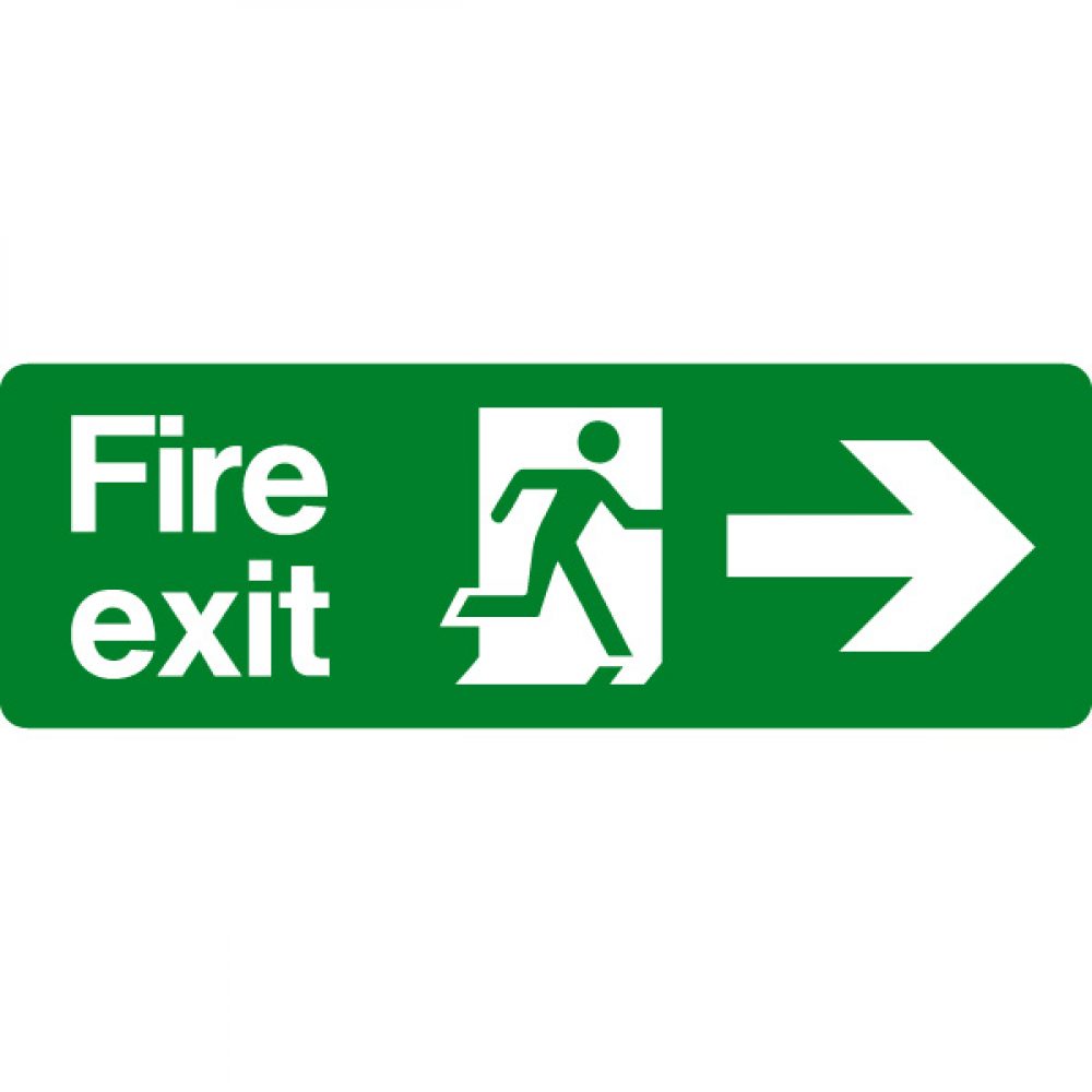 Fire Exit Right 400 x 150