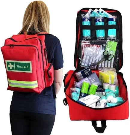 Emergency Backpack – BS 8599-1 Compliant First Aid Kit for Workplace & Vehicle Safety